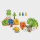 Marioinex Mini Waffle Building Blocks City: Refuse Collection Truck, 148 pieces