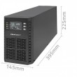 Qoltec 52281 uninterruptible power supply (UPS) Double-conversion (Online) 2 kVA 2000 W 3 AC outlet(s)