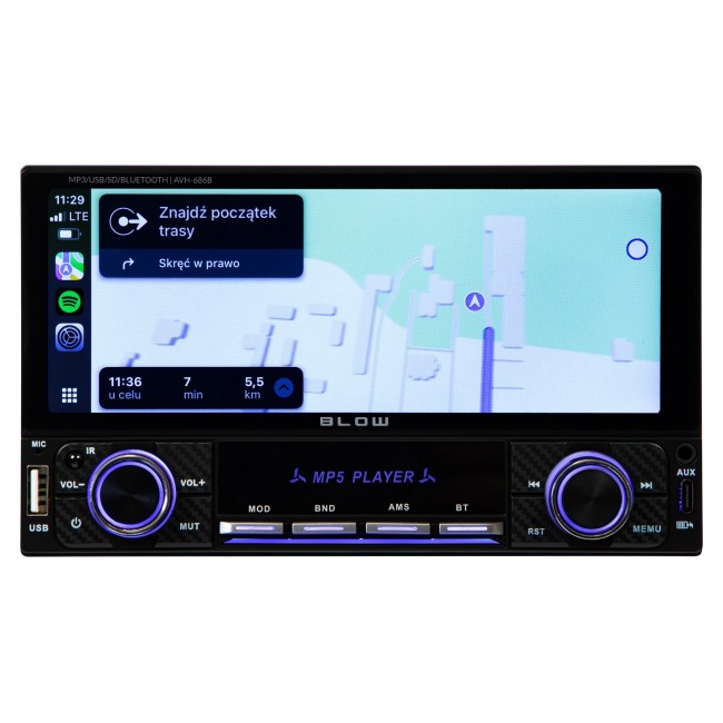 Radio BLOW AVH-686B RDS MP3/USB/micro SD/BLUETOOTH