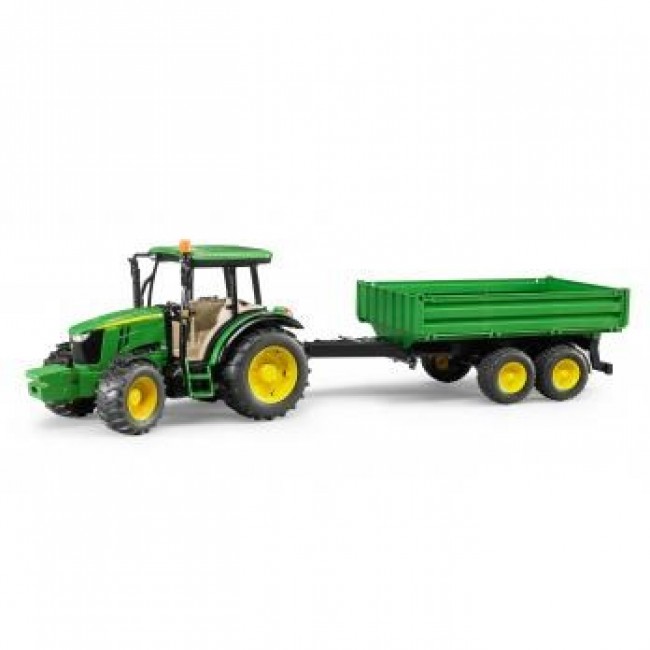 Bruder - John Deere 5115M mit Bordwandanh nger