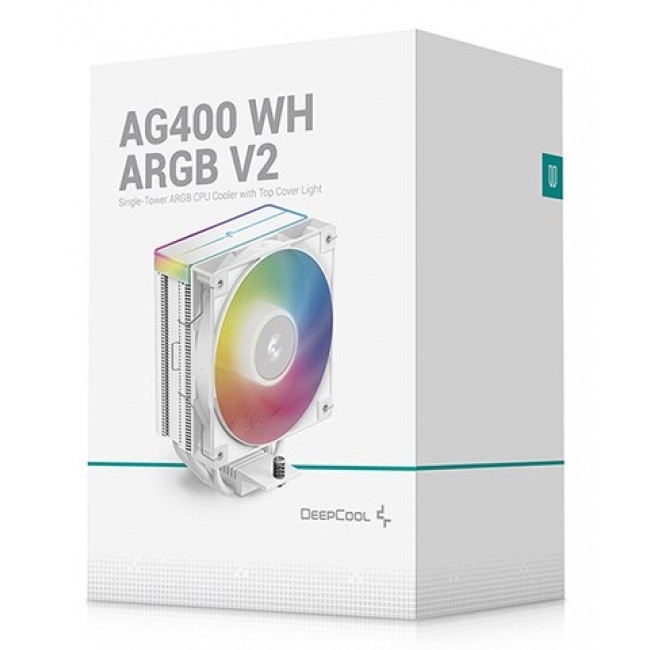 DeepCool AG400 WH Processor Air cooler 12 cm White 1 pc(s)