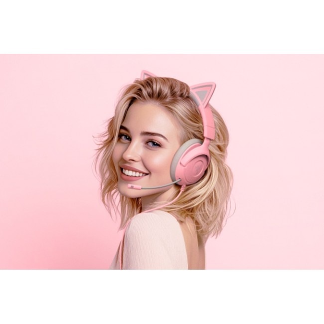 Razer Kraken Kitty V3 X Headset Wired Head-band Gaming USB Type-A Pink
