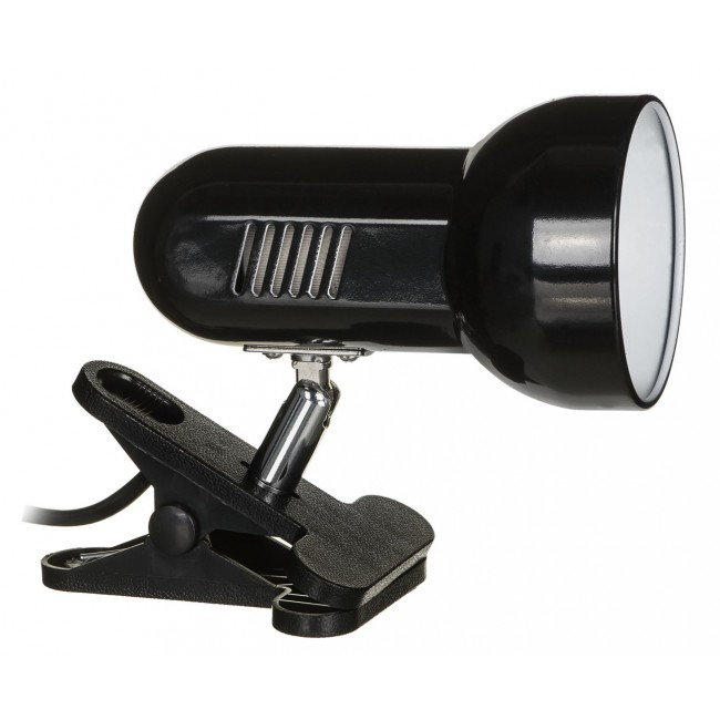 Activejet Clip-on desk lamp, black, metal, E27 thread Activejet Clip-on desk lamp, black, metal, E27 thread