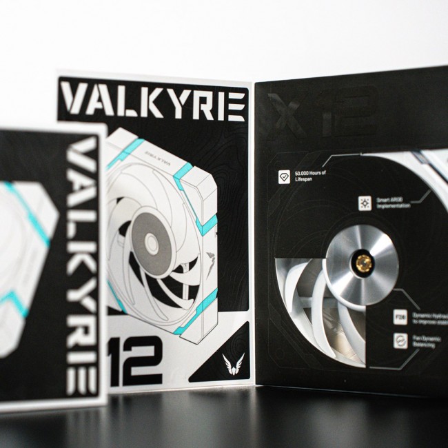 Valkyrie X12 ARGB White VK-FANX12FW fan Valkyrie X12 ARGB White VK-FANX12FW fan
