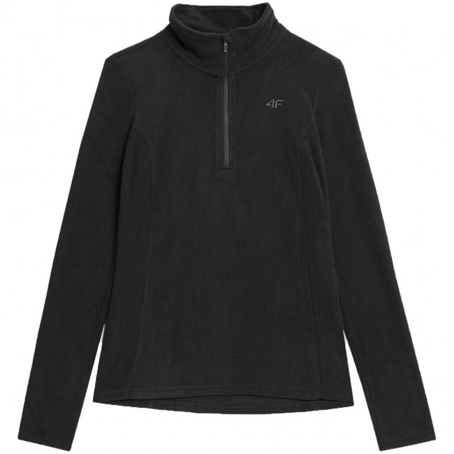 Women's fleece jacket 4F F031 deep black 4FAW23UFLEF031 20S XL Women's fleece jacket 4F F031 deep black 4FAW23UFLEF031 20S XL