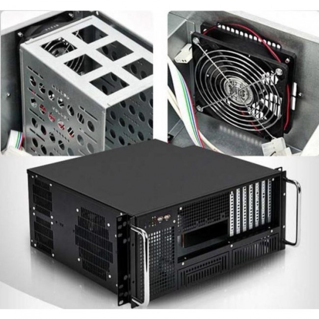 Techly Chassis Industrial Rack 19/Desktop 4U Ultra Compact Black Techly Chassis Industrial Rack 19/Desktop 4U Ultra Compact Black