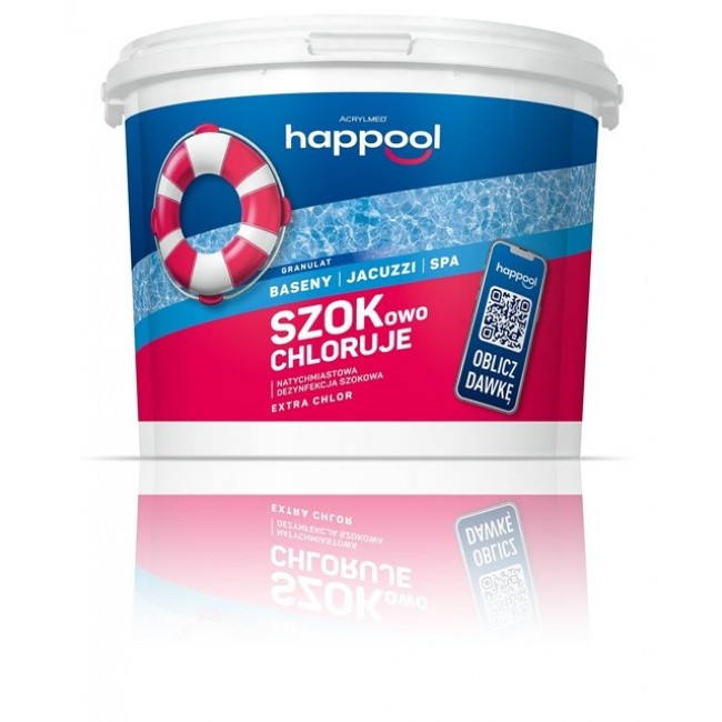 Acrylmed EXTRA CHLOR Granules for controlling bacteria, fungi and algae in swimming pool water, 3 kg Acrylmed EXTRA CHLOR Granules for controlling bacteria, fungi and algae in swimming pool water, 3 kg