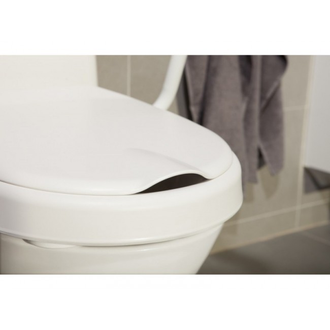 Toilet seat elevation cap with flap Etac HI-Loo 10 cm