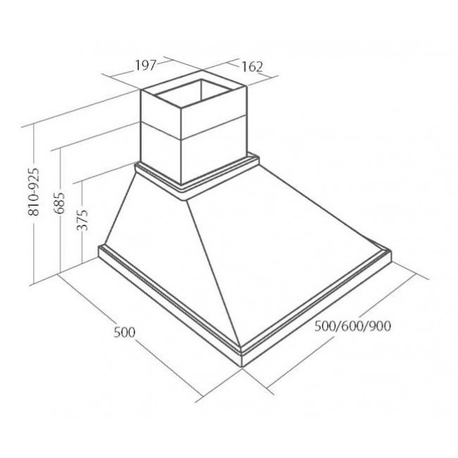 Akpo WK-4 Rustica Country 450 m /h Wall-mounted Beige, Wood