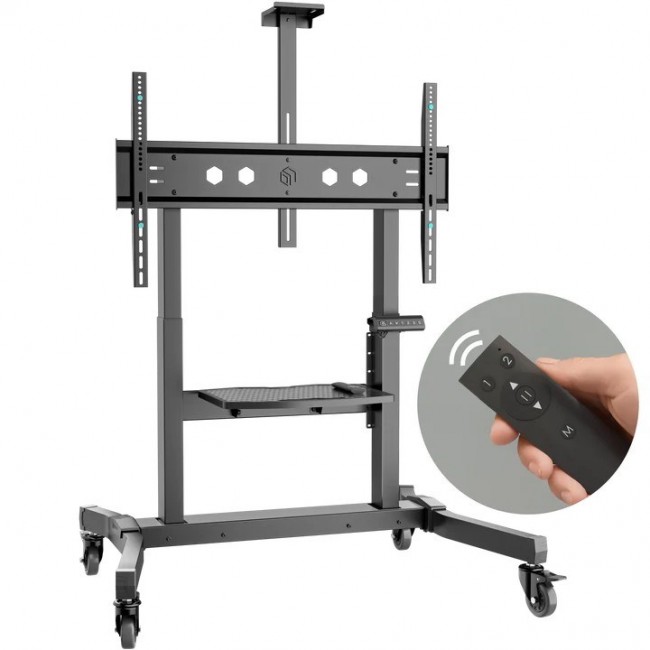 ONKRON TS1991E-B Mobile Motorised Stand for TVs or Interactive Panels 50 -100 , max 130 kg, black