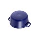Staub 24 cm Round Cast Iron Cocotte Dark-Blue