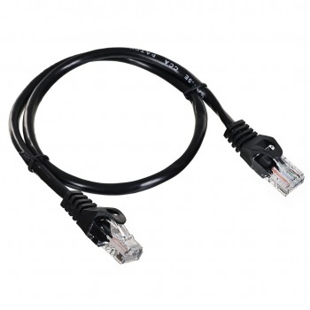 Lanberg PCU5-20CC-0050-BK networking cable Black 0.5 m Cat5e U/UTP (UTP)