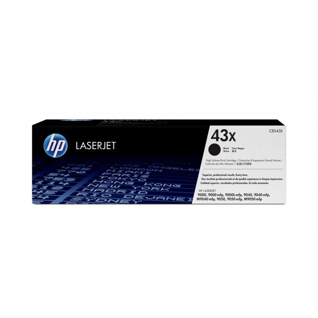 HP 43X High Yield Black Original LaserJet Toner Cartridge HP 43X High Yield Black Original LaserJet Toner Cartridge