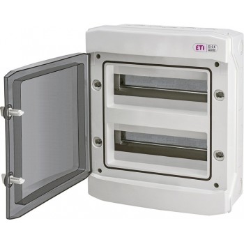 Plastic distribution box NT 24M 2x12M IP65 IK07 38