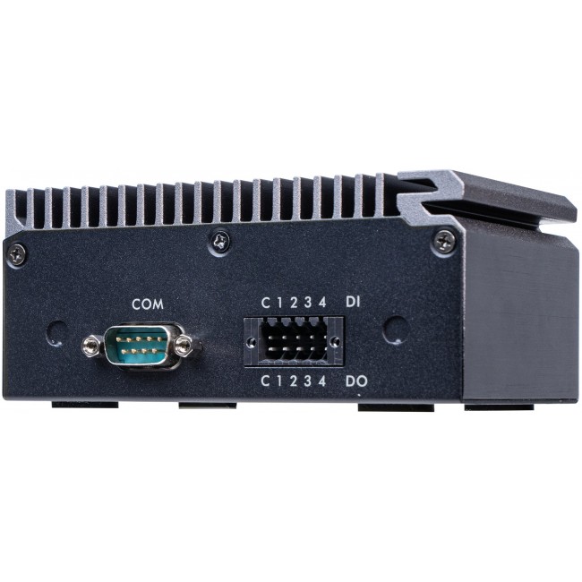 Shuttle Edge PC SPCEL03 , Intel Atom x6413E, 1x HDMI, 2x 2.5G LAN, 1x COM, DIO (4x in, 4x out), 3x USB, 2x M.2, 12-24V, fanless, 24/7, -20... 60 C, incl. VESA & DIN-RAIL mount
