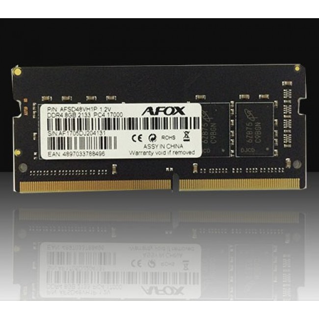 AFOX AFSD48VH1P 8GB DDR4 2133MHz SODIMM module AFOX AFSD48VH1P 8GB DDR4 2133MHz SODIMM module