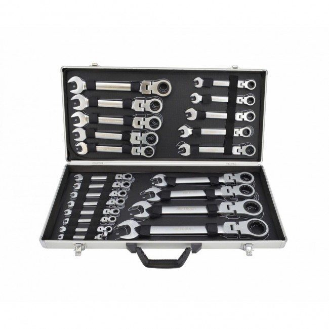 AWTOOLS FLAT WRENCH SET 22pcs.6-32 CASE