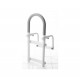 Rounded bath handle with non-slip grip Rounded bath handle with non-slip grip