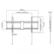 Gembird WM-90F-01 TV mount/stand 2.29 m (90 Gembird WM-90F-01 TV mount/stand 2.29 m (90