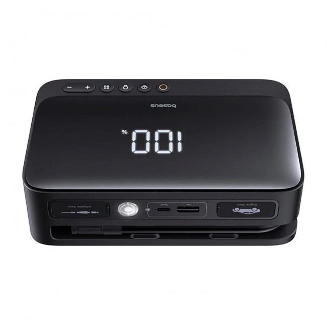 Baseus Super Energy BS-CH013 4in1 - jump starter with torch, 6000mAh power bank, compressor (black)