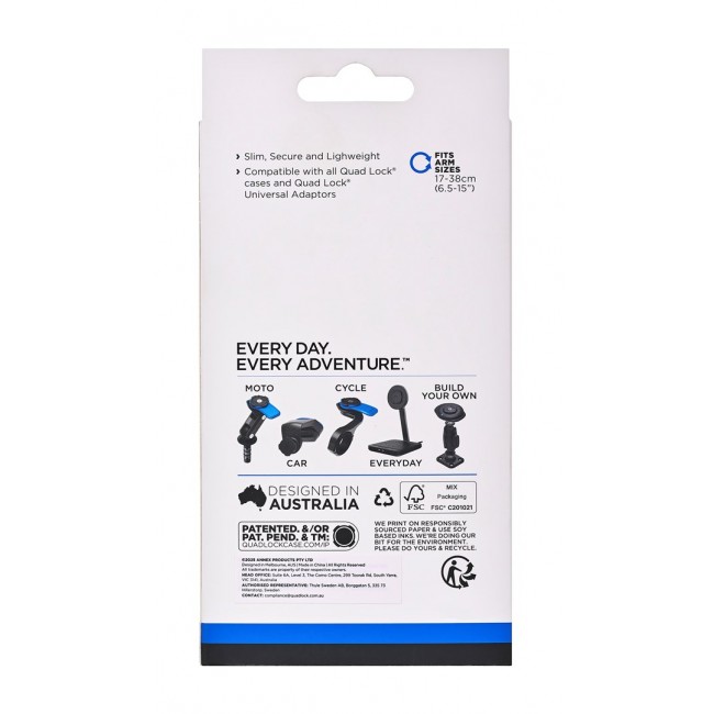 Quad Lock QLM-ARM Holder Mobile phone/Smartphone Black, Blue