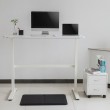 Manual height adjustable desk Ergo Office, max 40 kg, max height 117cm, with a top for standing and sitting work, ER-401 W