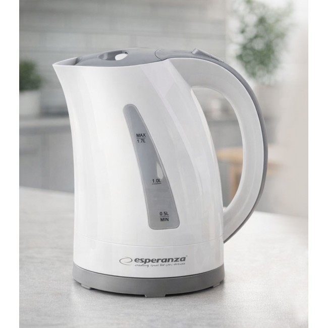 Esperanza EKK022 electric kettle 1.7 L 2200 W Grey, White