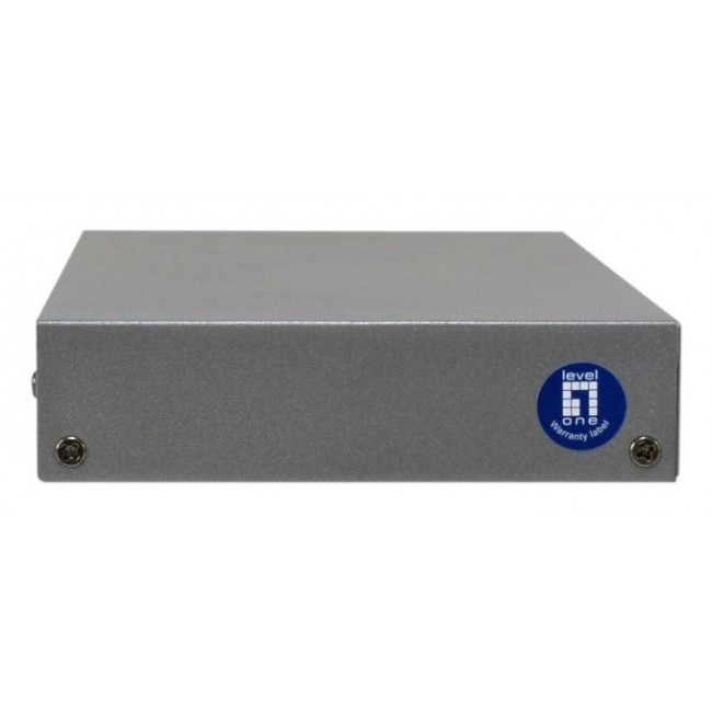 LevelOne 10-Port Gigabit PoE Switch, 802.3af/at PoE, 8 PoE Outputs, 120W Power Budget, 1 x Gigabit SFP, 1 x Gigabit RJ45 Uplink