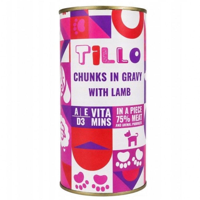 TILLO Chunks in gravy Lamb - wet dog food - 1250g TILLO Chunks in gravy Lamb - wet dog food - 1250g