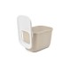 SAVIC HOP Coffee Brown with White Lid Cat Litter Tray 58.5x39x39.5 cm 1 pc. SAVIC HOP Coffee Brown with White Lid Cat Litter Tray 58.5x39x39.5 cm 1 pc.