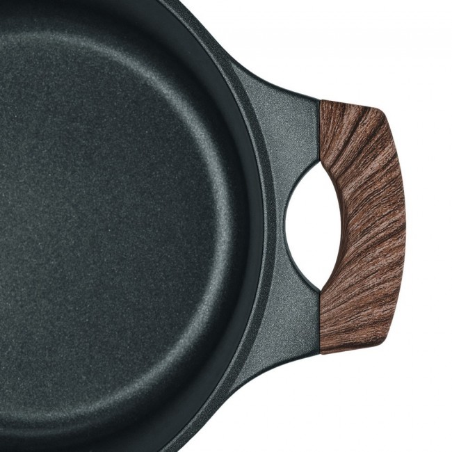 Resto Kitchenware Ran 2.4 L Round Black, Wood Resto Kitchenware Ran 2.4 L Round Black, Wood