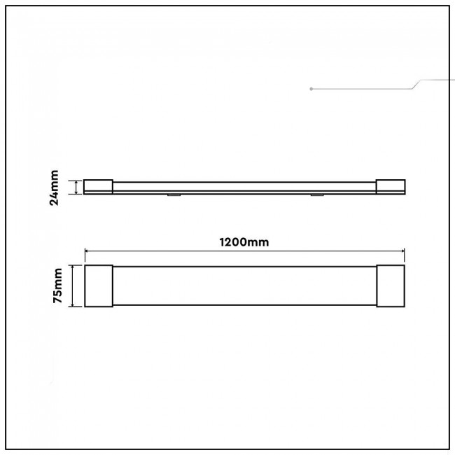LED luminaire V-TAC VT-8330 30W linear, surface-mounted 120cm 155Lm/W 4000K 4650lm (SKU 20363) White LED luminaire V-TAC VT-8330 30W linear, surface-mounted 120cm 155Lm/W 4000K 4650lm (SKU 20363) White