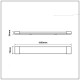 LED luminaire V-TAC VT-8330 30W linear, surface-mounted 120cm 155Lm/W 4000K 4650lm (SKU 20363) White LED luminaire V-TAC VT-8330 30W linear, surface-mounted 120cm 155Lm/W 4000K 4650lm (SKU 20363) White