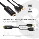 CLUB3D HDMI 2.0 TO DISPLAYPORT 1.2 4K60HZ HDR M/F ACTIVE ADAPTER Black CLUB3D HDMI 2.0 TO DISPLAYPORT 1.2 4K60HZ HDR M/F ACTIVE ADAPTER Black