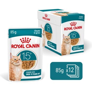 ROYAL CANIN Ageing 15+ Chunks in gravy - wet cat food - 12x85g