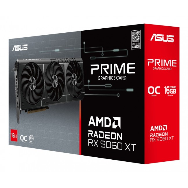 ASUS Prime Radeon RX 9060 XT O16G AMD 16 GB GDDR6 ASUS Prime Radeon RX 9060 XT O16G AMD 16 GB GDDR6