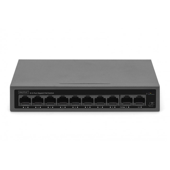 Digitus 8- Port Gigabit PoE Networkswitch, Desktop, unmanaged, 60 W, af/at