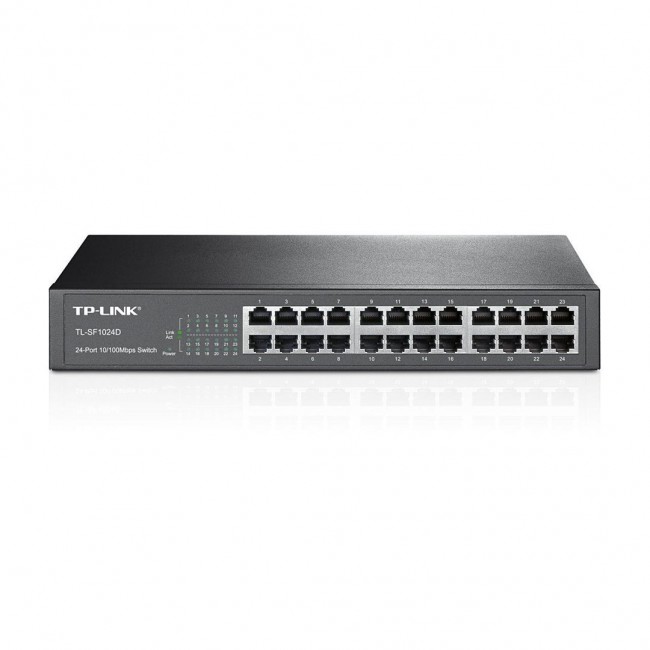 TP-Link TL-SF1024D network switch Unmanaged Fast Ethernet (10/100) Grey TP-Link TL-SF1024D network switch Unmanaged Fast Ethernet (10/100) Grey