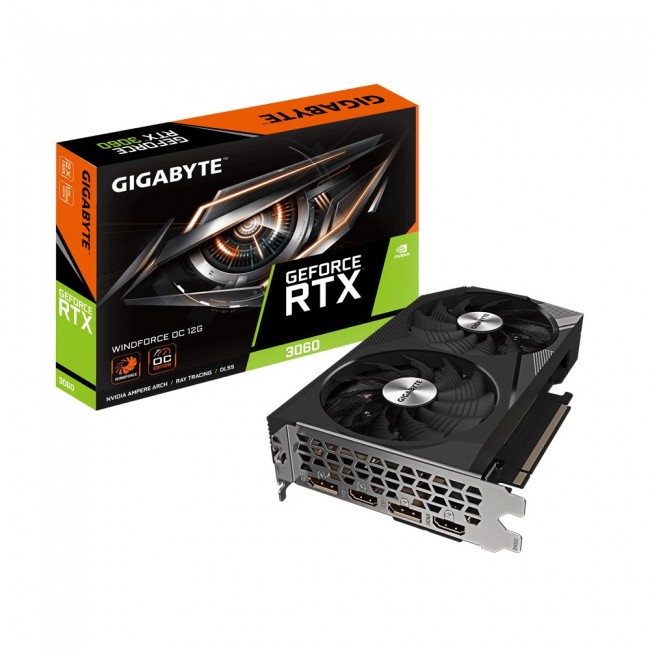 Gigabyte RTX 3060 Windforce OC 12G NVIDIA GeForce RTX 3060 12 GB GDDR6 Gigabyte RTX 3060 Windforce OC 12G NVIDIA GeForce RTX 3060 12 GB GDDR6