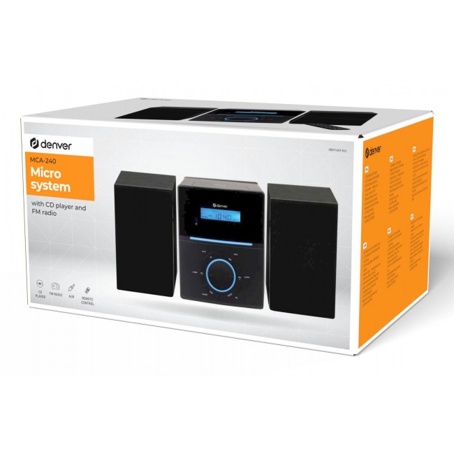 Denver MCA-240 Home audio micro system 40 W Black