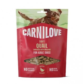 CARNILOVE Soft Quail enriched with oregano - dog treat - 200g