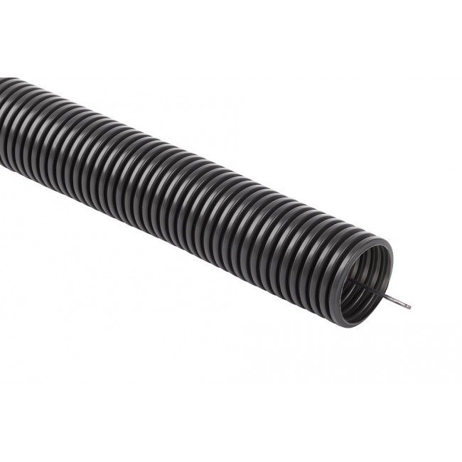 Flexible corrugated installation pipe, PVC conduit, UV, 320N with remote control 32/26 50m Flexible corrugated installation pipe, PVC conduit, UV, 320N with remote control 32/26 50m