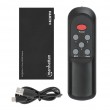 Manhattan 4K@60Hz 3-Port HDMI Switch, Switches Between Three HDMI Inputs on One HDMI Output (3x1), 18G, Automatic and Manual Switching, IR Remote Control, Black