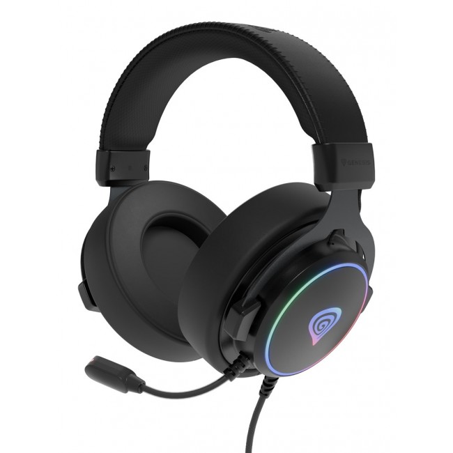 GENESIS NSG-2169 headphones/headset Wired Head-band Gaming USB Type-A Black