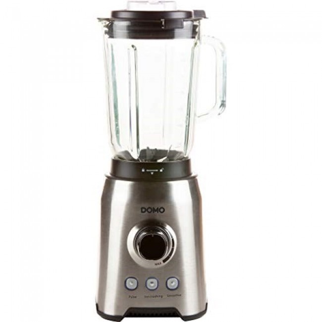 Domo DO710BL blender 1.5 L Cooking blender 1000 W Black, Stainless steel, Transparent