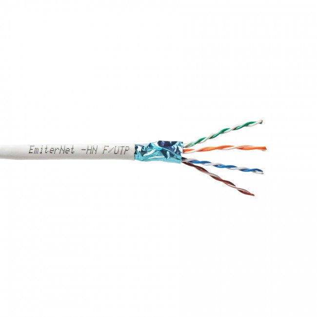 Net FTP (F/UTP) Cat.5e 350MHz Emitter Cable, 4x2x24 AWG Wire, PVC Net FTP (F/UTP) Cat.5e 350MHz Emitter Cable, 4x2x24 AWG Wire, PVC