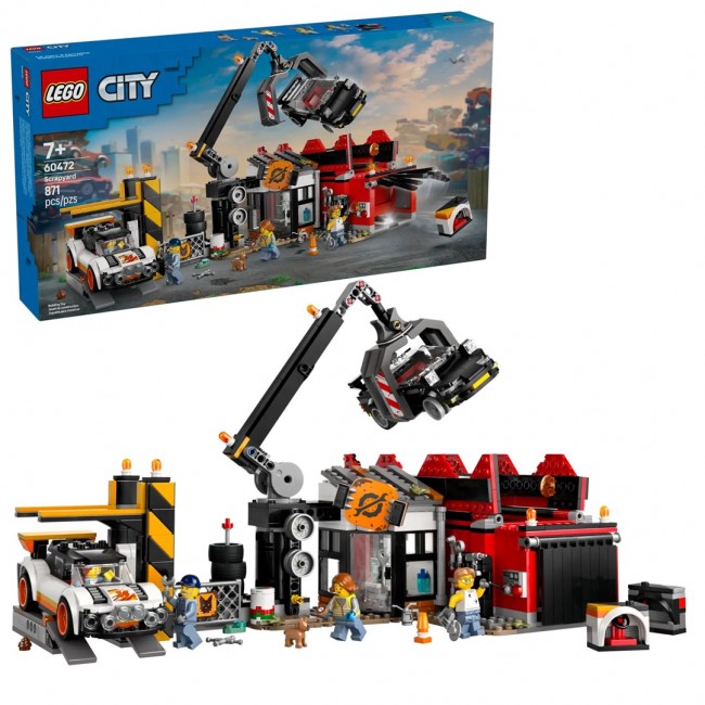 LEGO CITY 60472 Scrapyard with Cars LEGO CITY 60472 Scrapyard with Cars