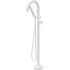 Freestanding bath faucet with shower set