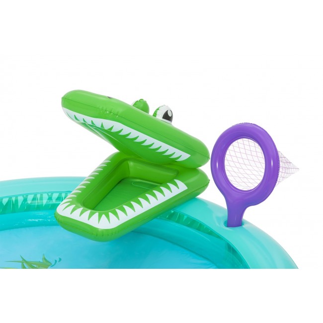 Bestway Crocodile Cove Kids Inflatable Water Play Center and Pool 2.24 m x 1.81 m x 72 cm