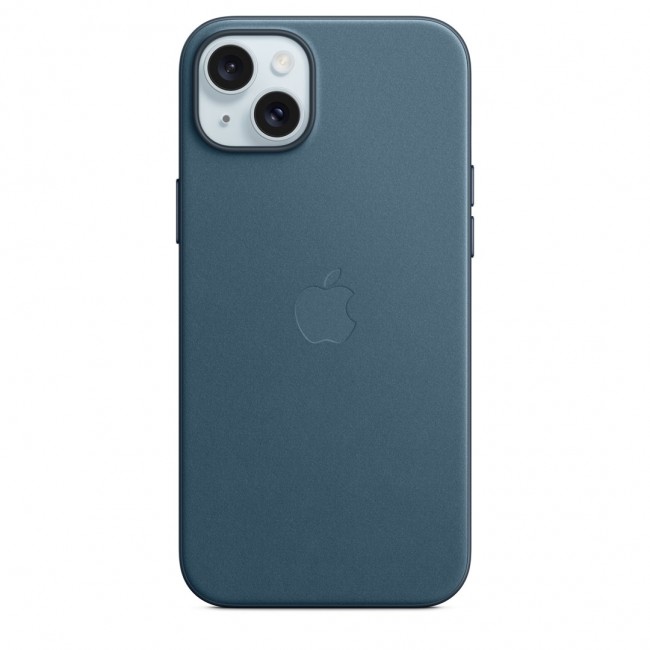 Apple iPhone 15 Plus FineWoven Case with MagSafe - Pacific Blue Apple iPhone 15 Plus FineWoven Case with MagSafe - Pacific Blue